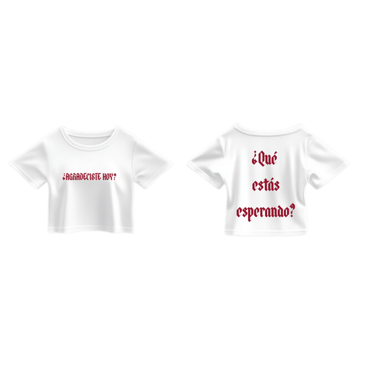 CROP TOP - ¿Agradeciste Hoy?